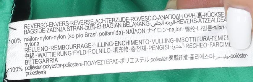 Womens UK Size XS Zara Green Puffer Jacket