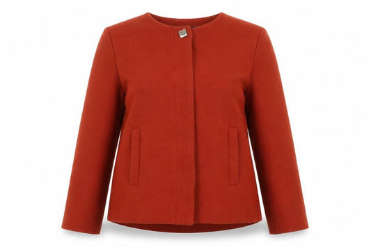 Womens UK Size S Zara Red Basic Jacket