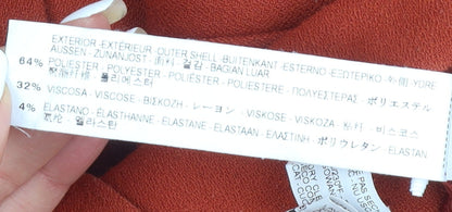 Womens UK Size S Zara Red Basic Jacket