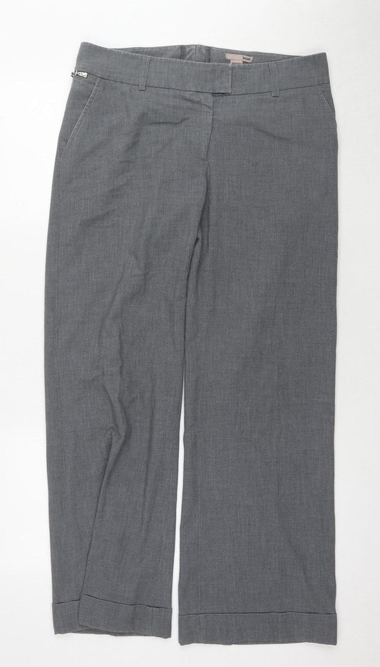 Womens UK Size 12 H&M Regular Fit Regular Grey Trousers