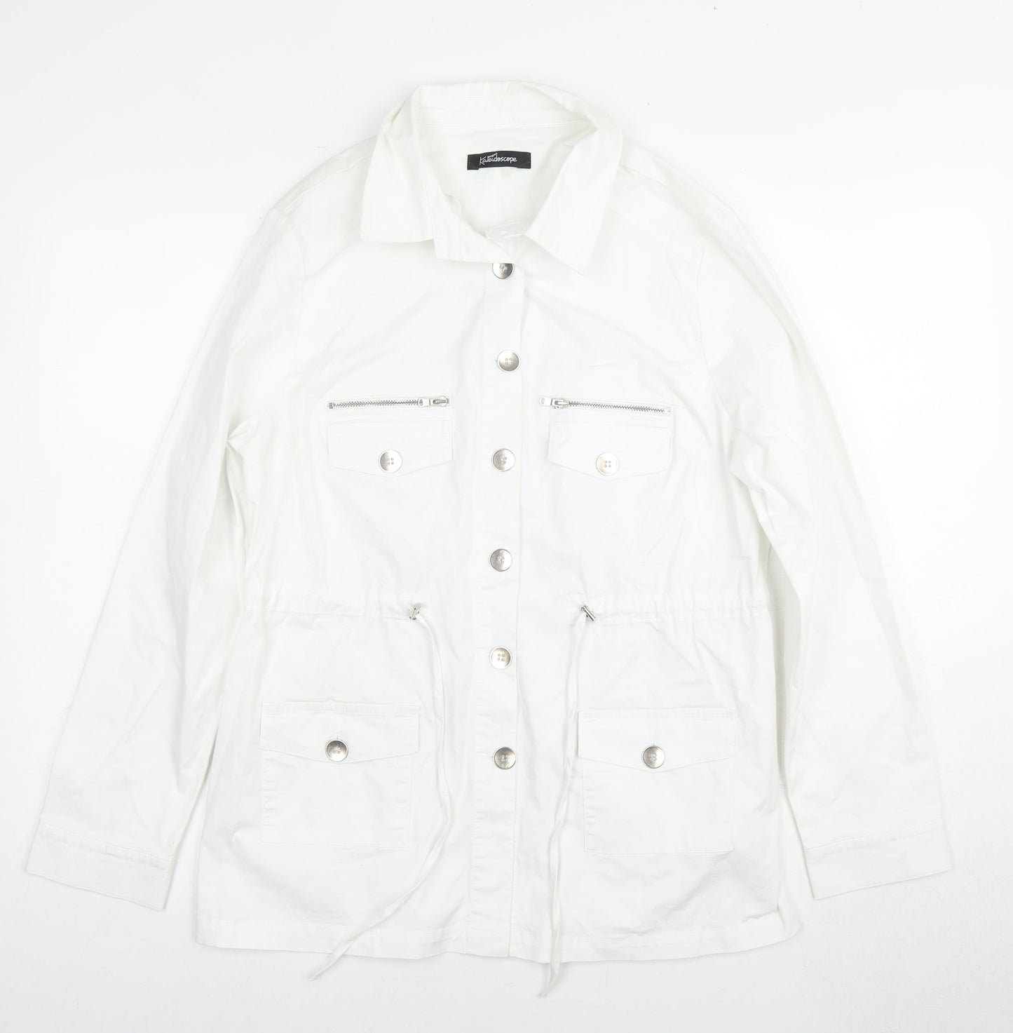 Kaleidoscope Women's White Jacket Size 14
