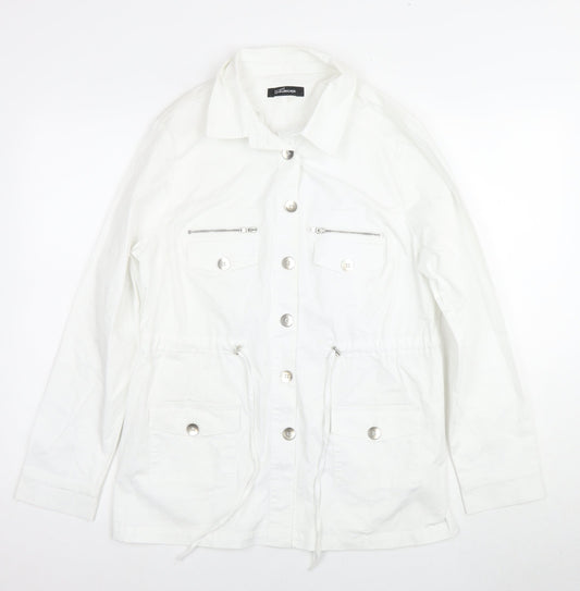 Kaleidoscope Women's White Jacket Size 14