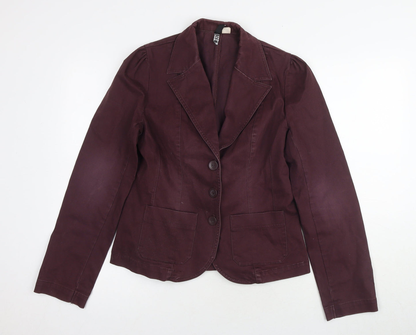 Womens UK Size 10 H&M Red Basic Jacket