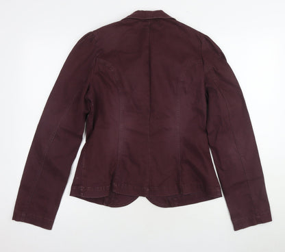 Womens UK Size 10 H&M Red Basic Jacket