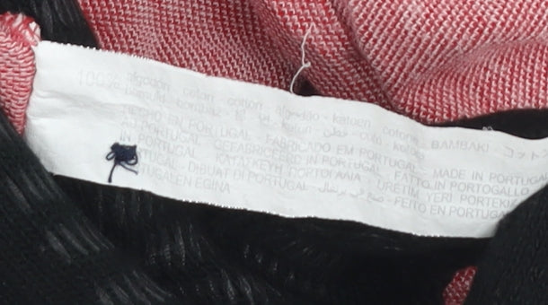 Zara Men's Red Polo Shirt - Size 12, Cotton, Casual