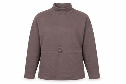Goodmove Women's Brown High Neck Pullover Sweatshirt Size 10