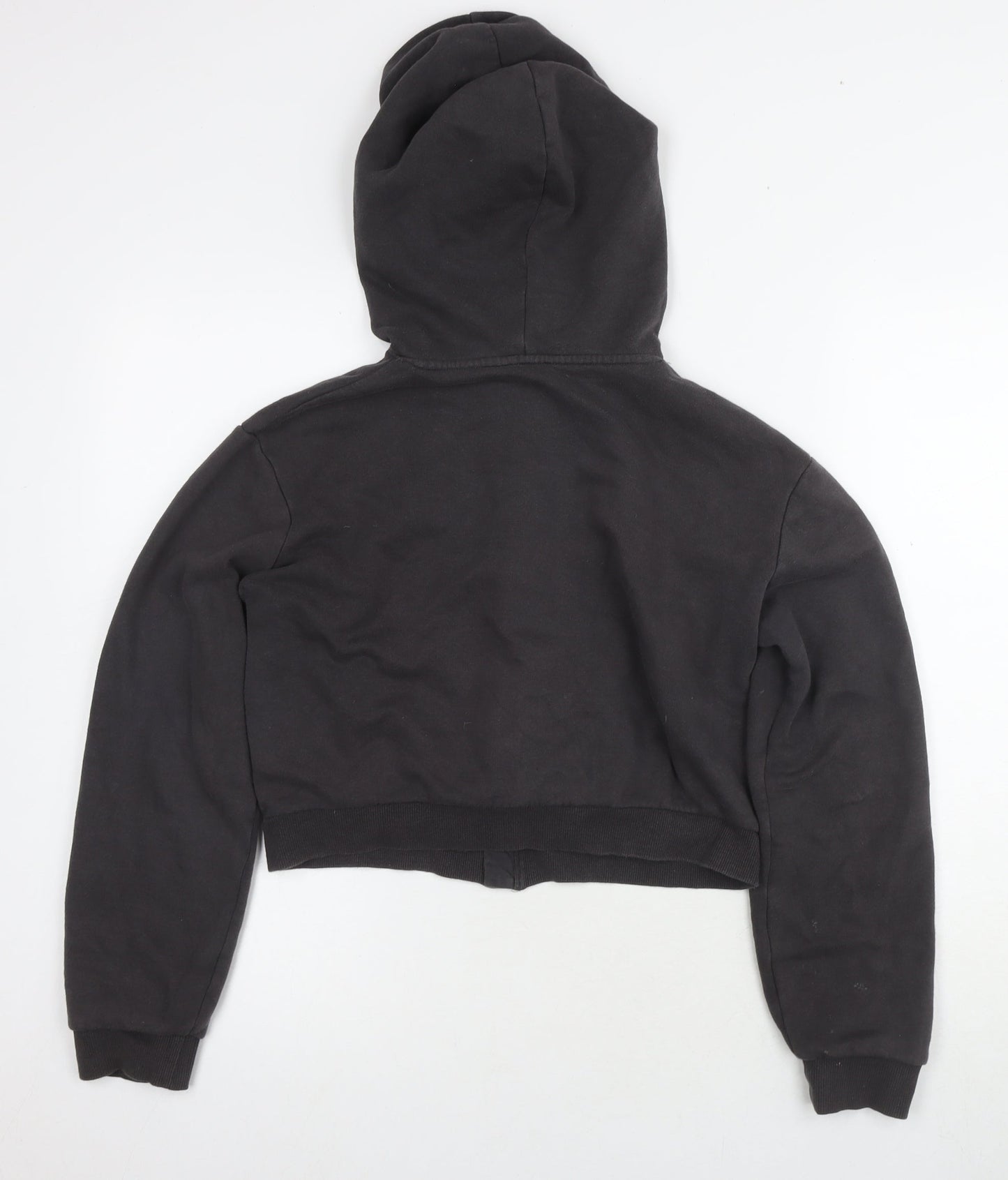 H&M Girls Black Full Zip Hoodie Size 12-14 Years
