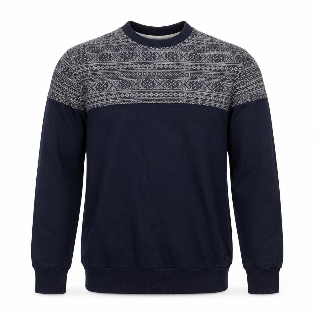 Mens UK Size M River Island Blue Pullover Jumper