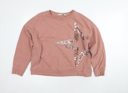 Womens UK Size M NEXT Pink Pullover Sweatshirt