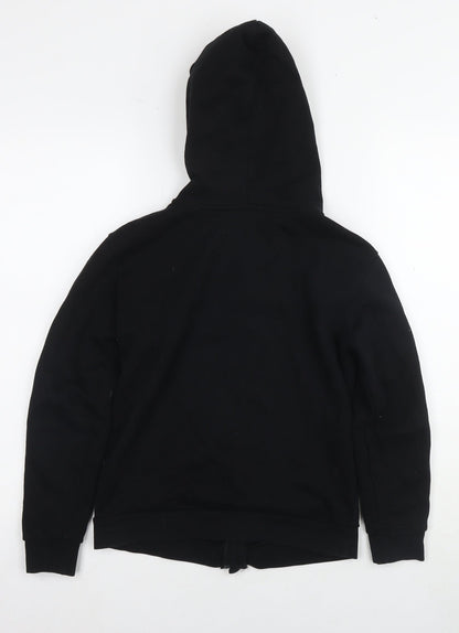 River Island Boys Black Full Zip Hoodie Size 9-10 Years