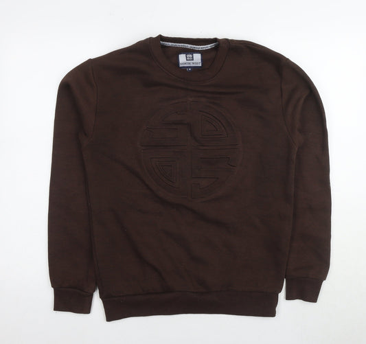 Mens UK Size M North West Brown Pullover Sweatshirt