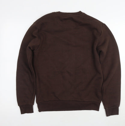 Mens UK Size M North West Brown Pullover Sweatshirt