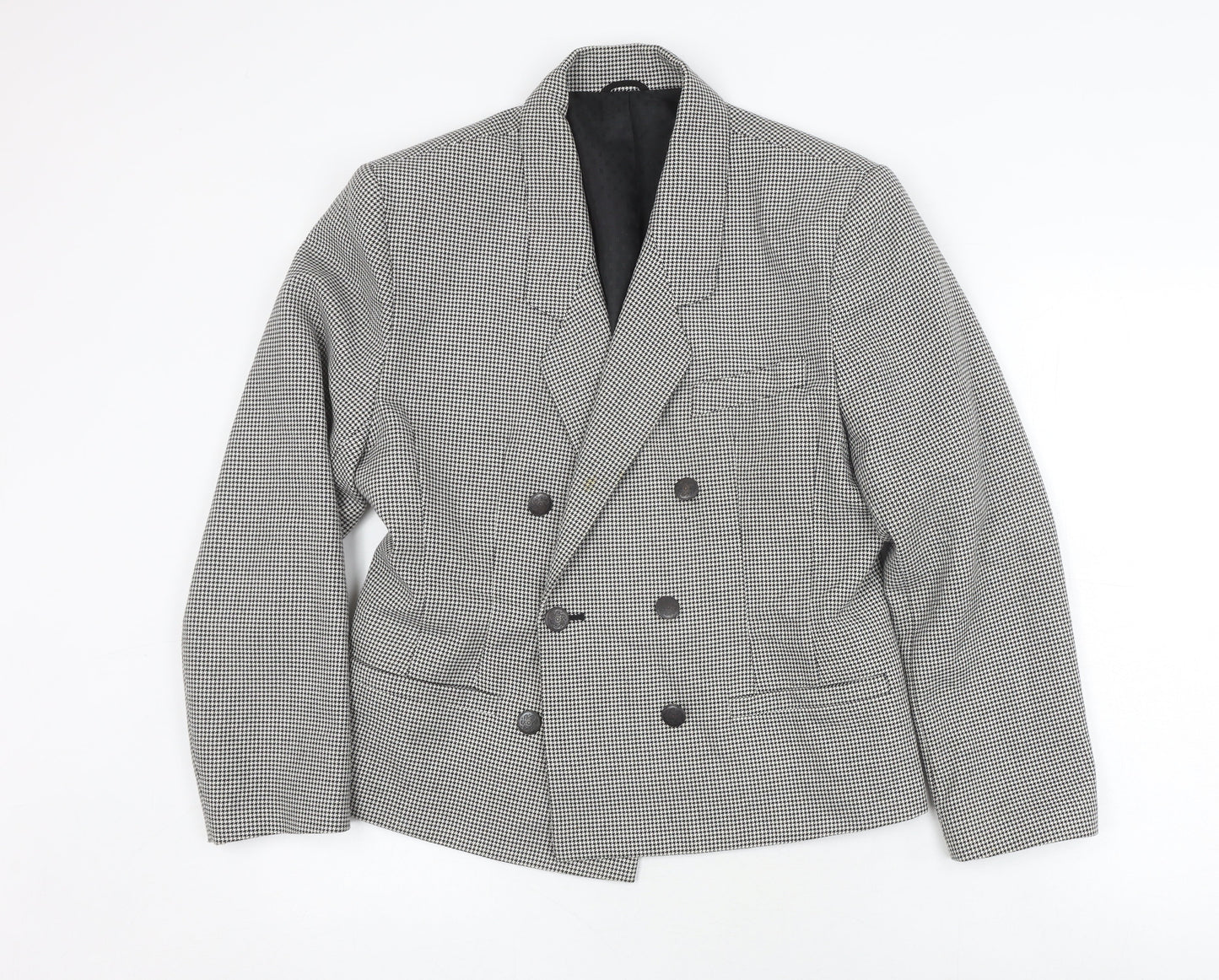 Womens UK Size 14 St Michael Black Pea Coat