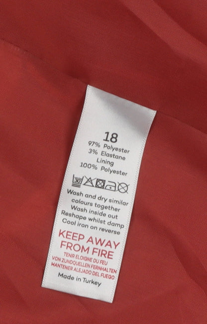 Bonmarché Women's Red Floral Blazer, Size 18