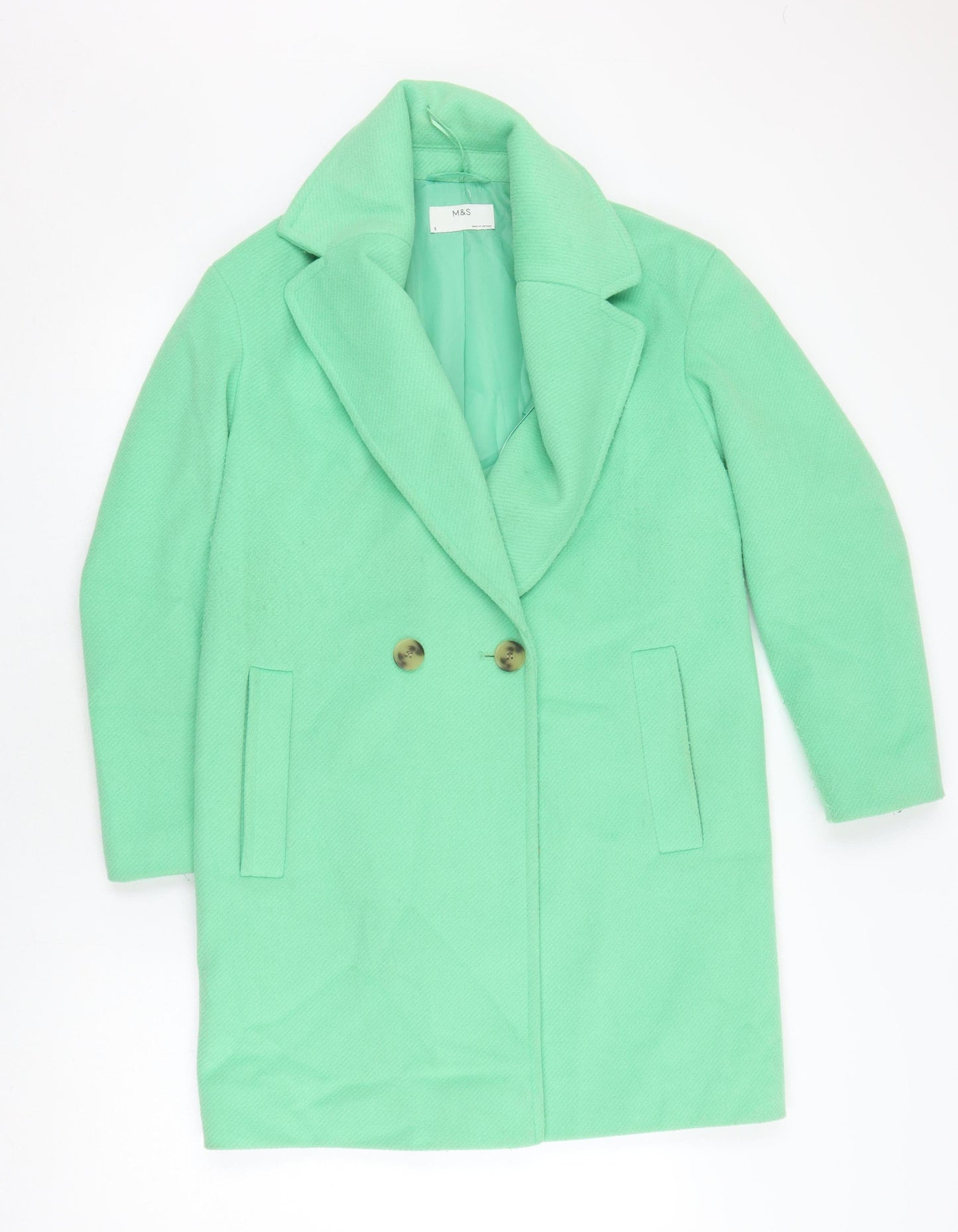 Womens UK Size 8 Marks and Spencer Green Basic Jacket