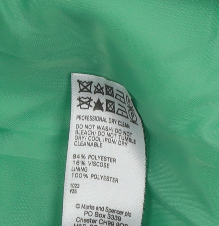 Womens UK Size 8 Marks and Spencer Green Basic Jacket