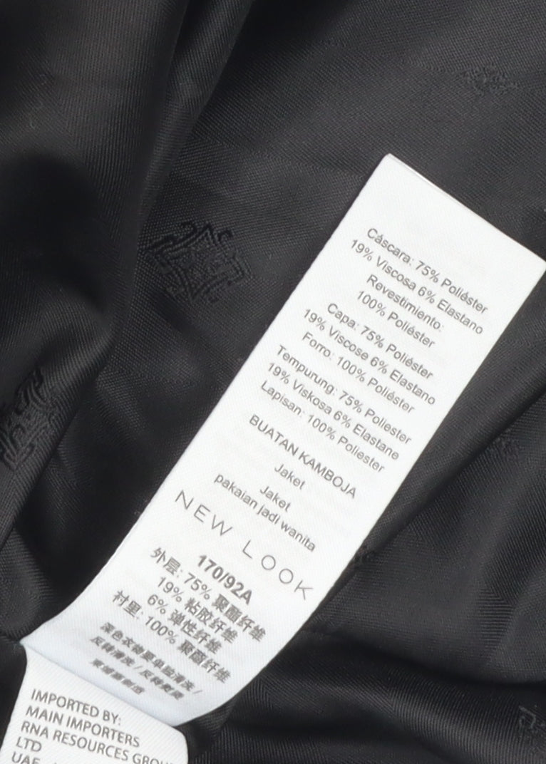 New Look Women's Black Blazer UK 12 Business Wear