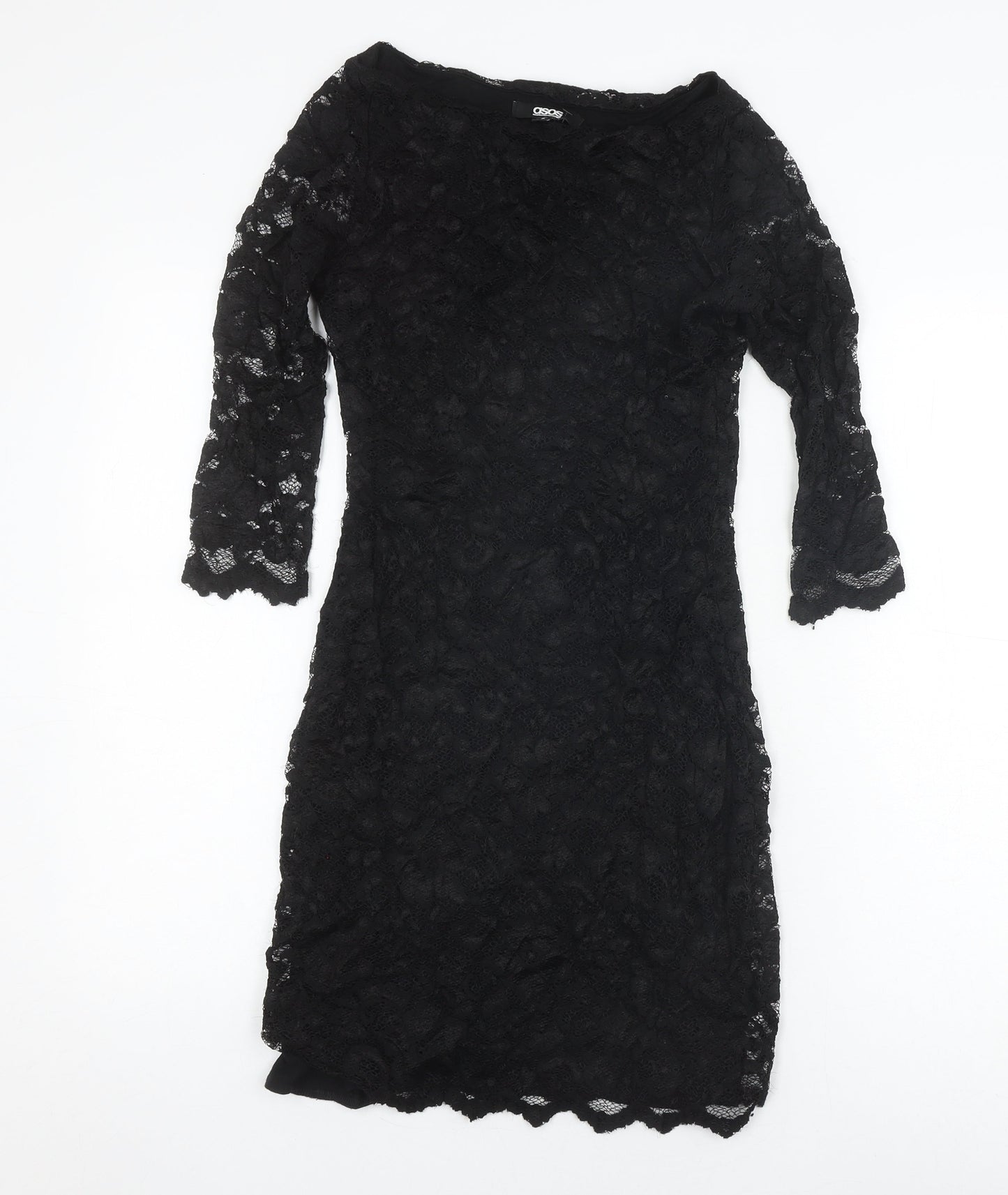 ASOS Women's Black Sheath Dress Size 8