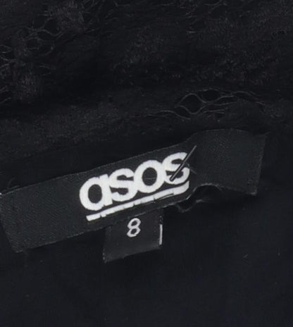 ASOS Women's Black Sheath Dress Size 8