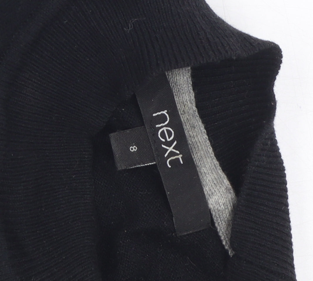 Womens UK Size 8 NEXT Black Pullover Jumper