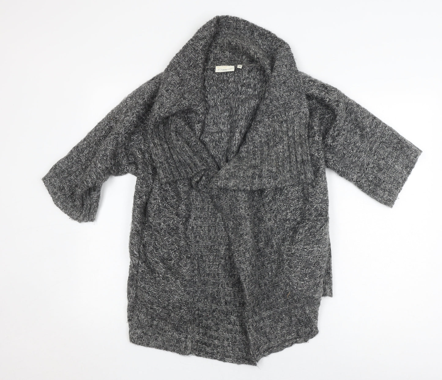 Womens UK Size 10 New Look Grey Cardigan Jumper