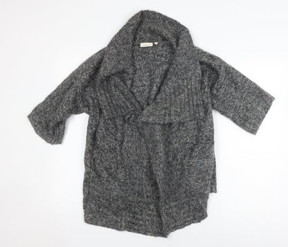 Womens UK Size 10 New Look Grey Cardigan Jumper