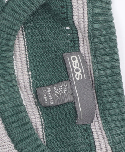 Womens UK Size 2XL ASOS Green Jumper Jumper