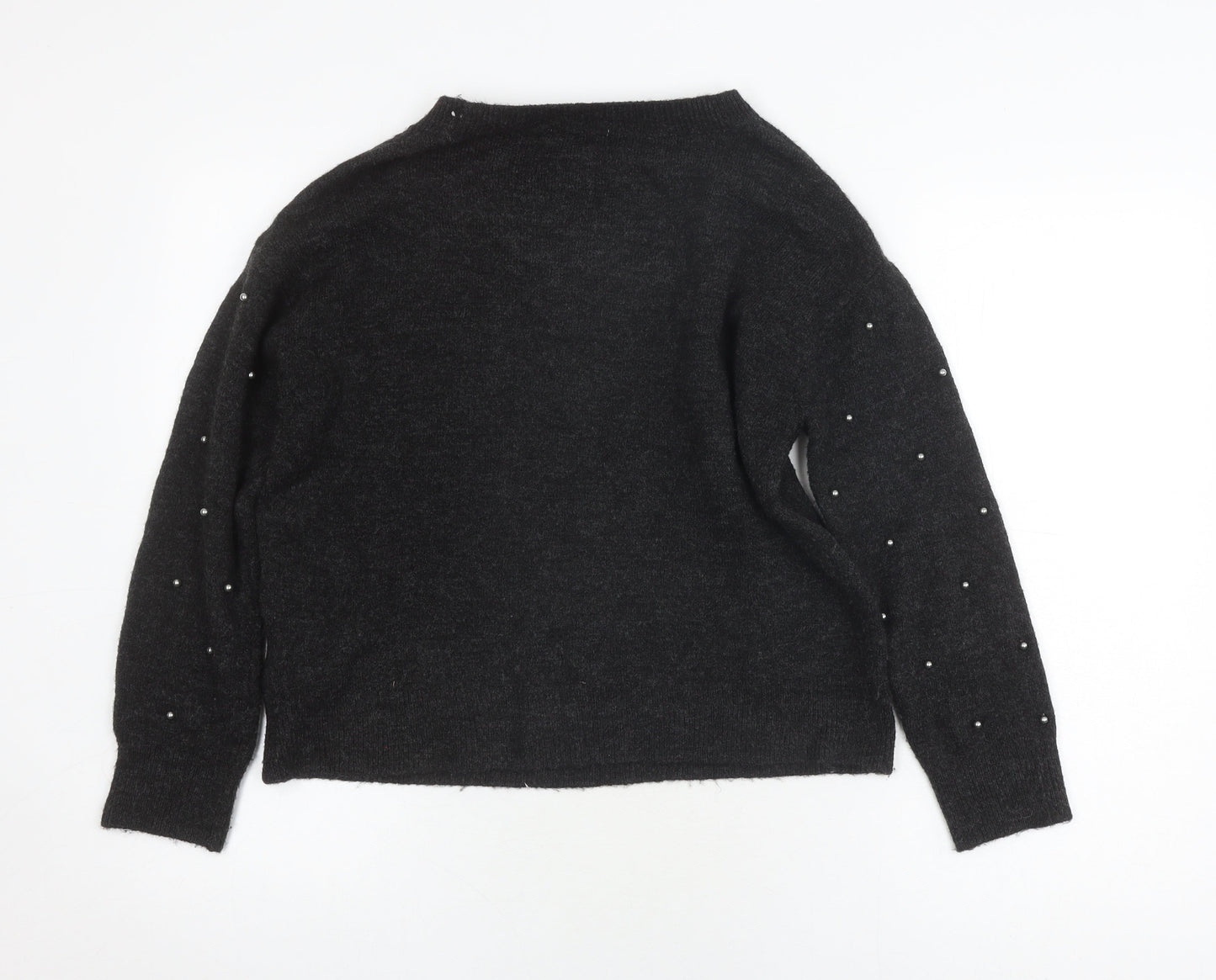 Womens UK Size XS H&M Black Pullover Jumper