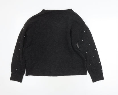 Womens UK Size XS H&M Black Pullover Jumper