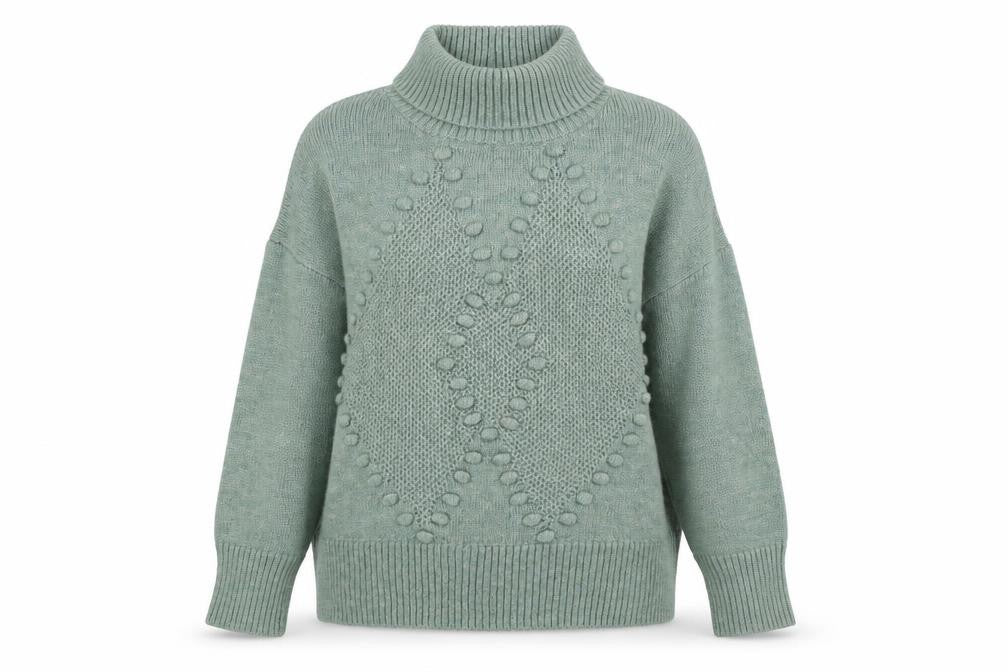 Womens UK Size 12 M&Co Green Pullover Jumper