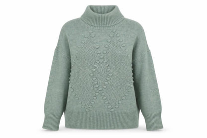 Womens UK Size 12 M&Co Green Pullover Jumper