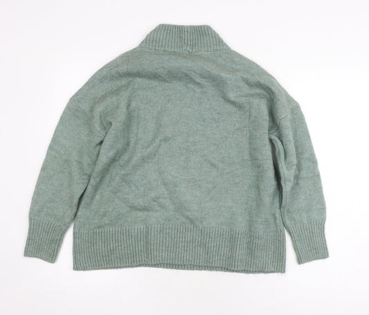 Womens UK Size 12 M&Co Green Pullover Jumper