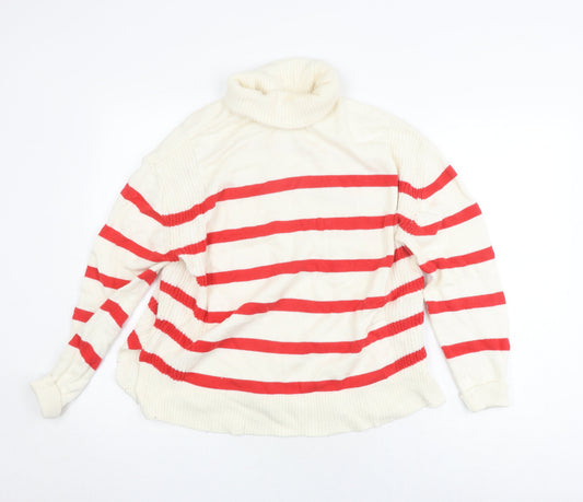 Womens UK Size M Marks and Spencer Red Pullover Jumper