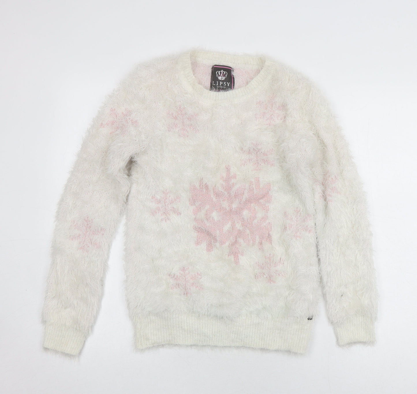 Womens UK Size 12 Lipsy Ivory Pullover Jumper