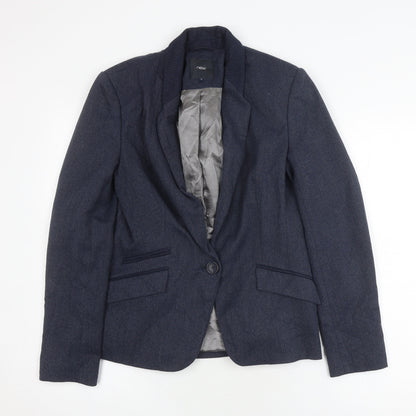 Next Women's Grey Suit Jacket Blazer Size 12