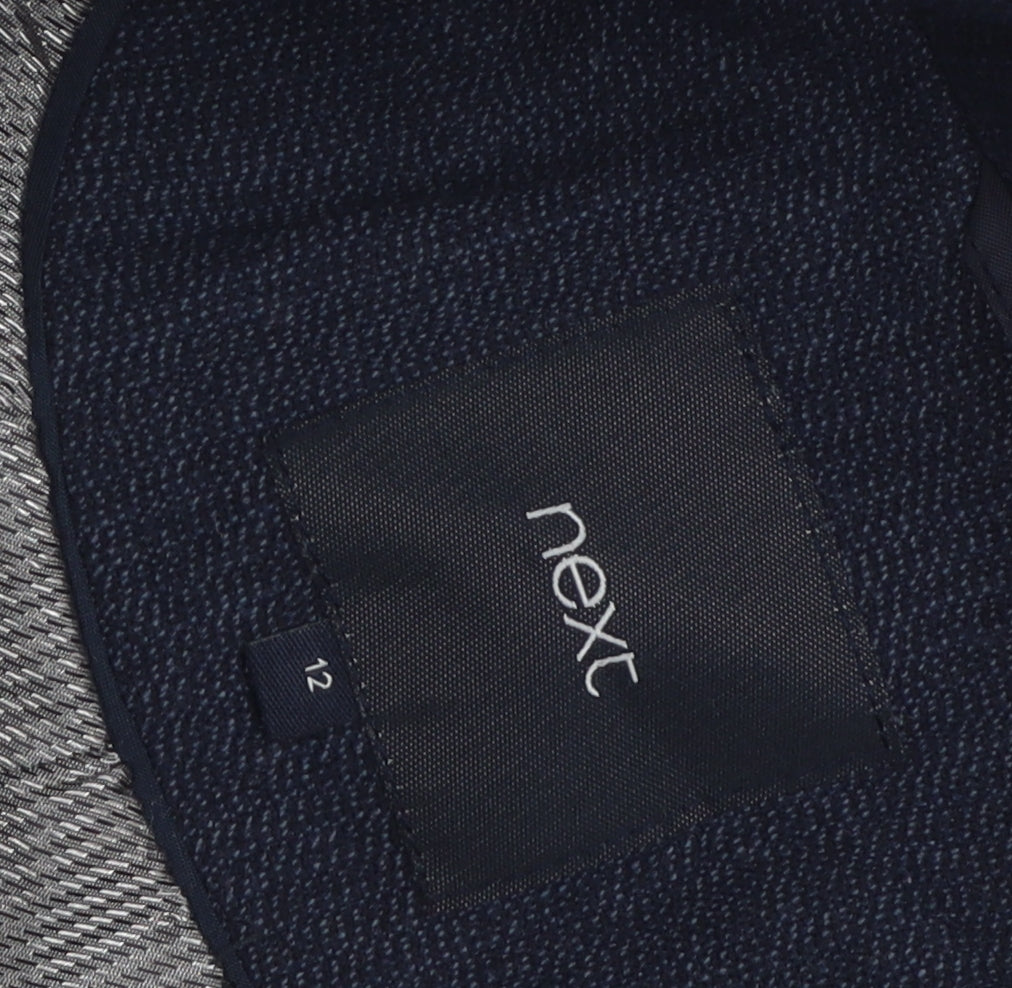 Next Women's Grey Suit Jacket Blazer Size 12