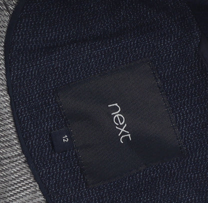 Next Women's Grey Suit Jacket Blazer Size 12