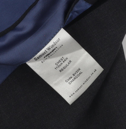 Mens UK Size 44 Samuel Windsor Regular Grey Suit Jacket