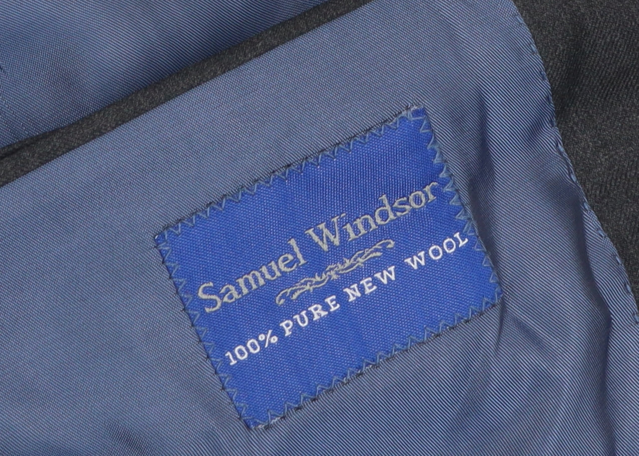 Mens UK Size 44 Samuel Windsor Regular Grey Suit Jacket