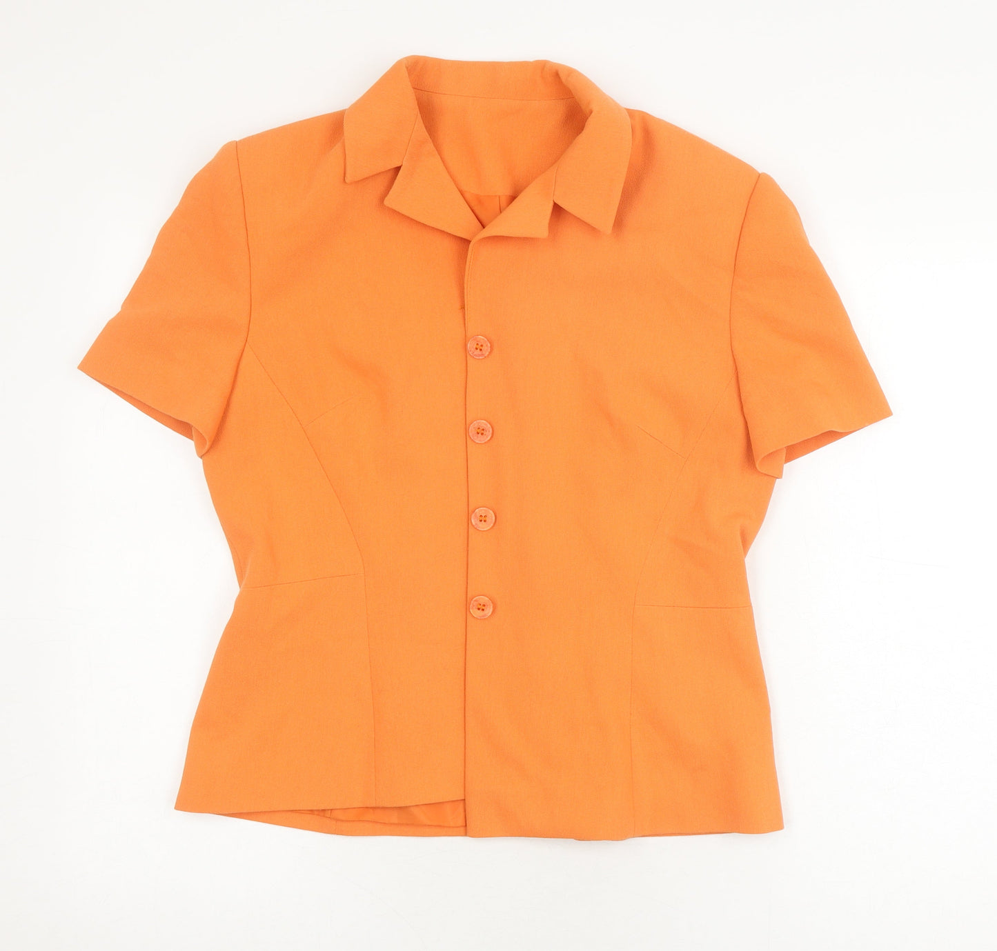 Womens UK Size 14 Richards Regular Orange Suit Top