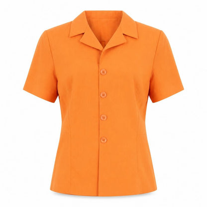 Womens UK Size 14 Richards Regular Orange Suit Top