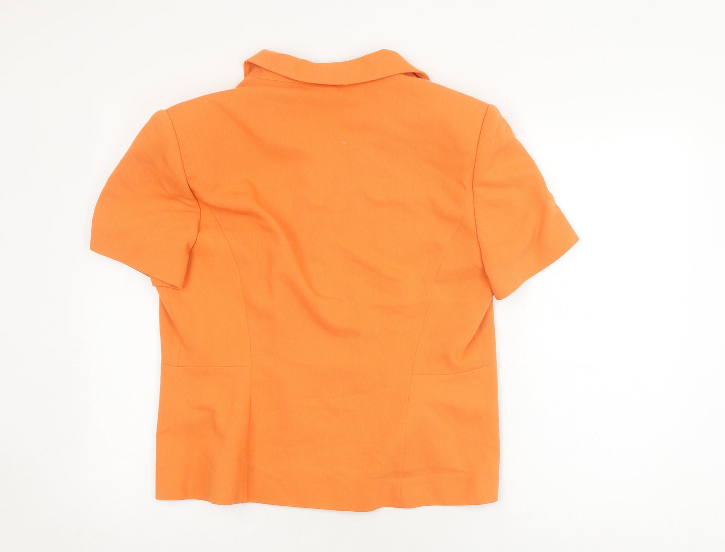 Womens UK Size 14 Richards Regular Orange Suit Top