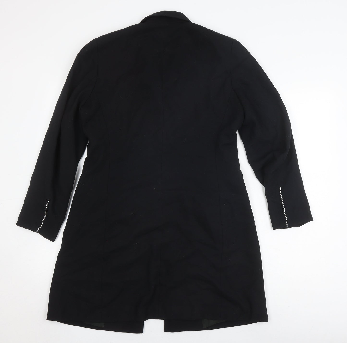Womens UK Size 10 Wallis Black Overcoat