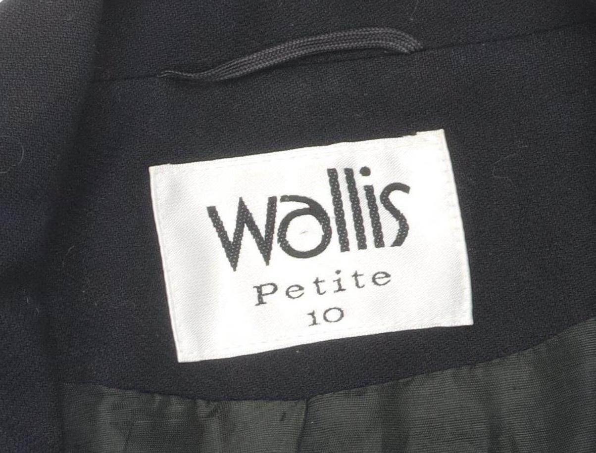 Womens UK Size 10 Wallis Black Overcoat