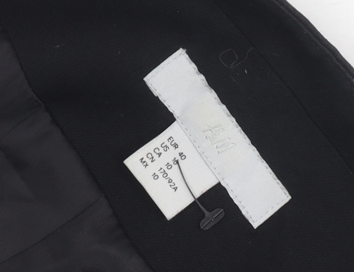 H&M Women's Black Suit Jacket, Size 12, Regular Fit