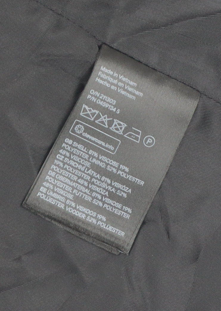 H&M Women's Black Suit Jacket, Size 12, Regular Fit