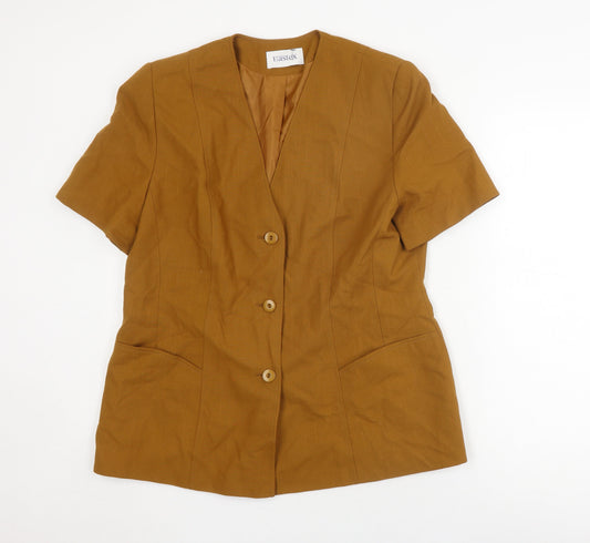 Eastex Women's Brown Suit Jacket, Size 16, Lined
