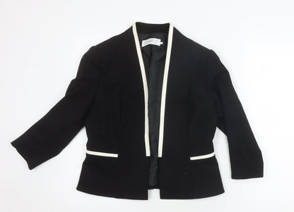 John Lewis Womens Black Shawl Lapel Suit Jacket Size 12