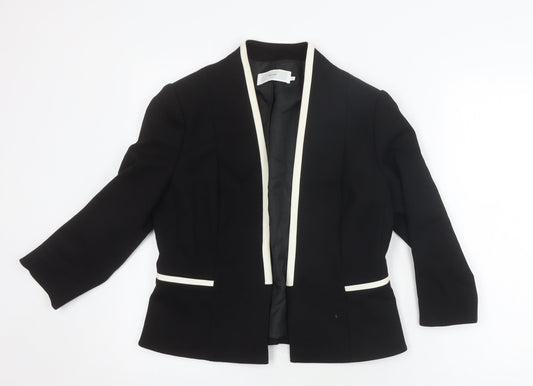 John Lewis Womens Black Shawl Lapel Suit Jacket Size 12