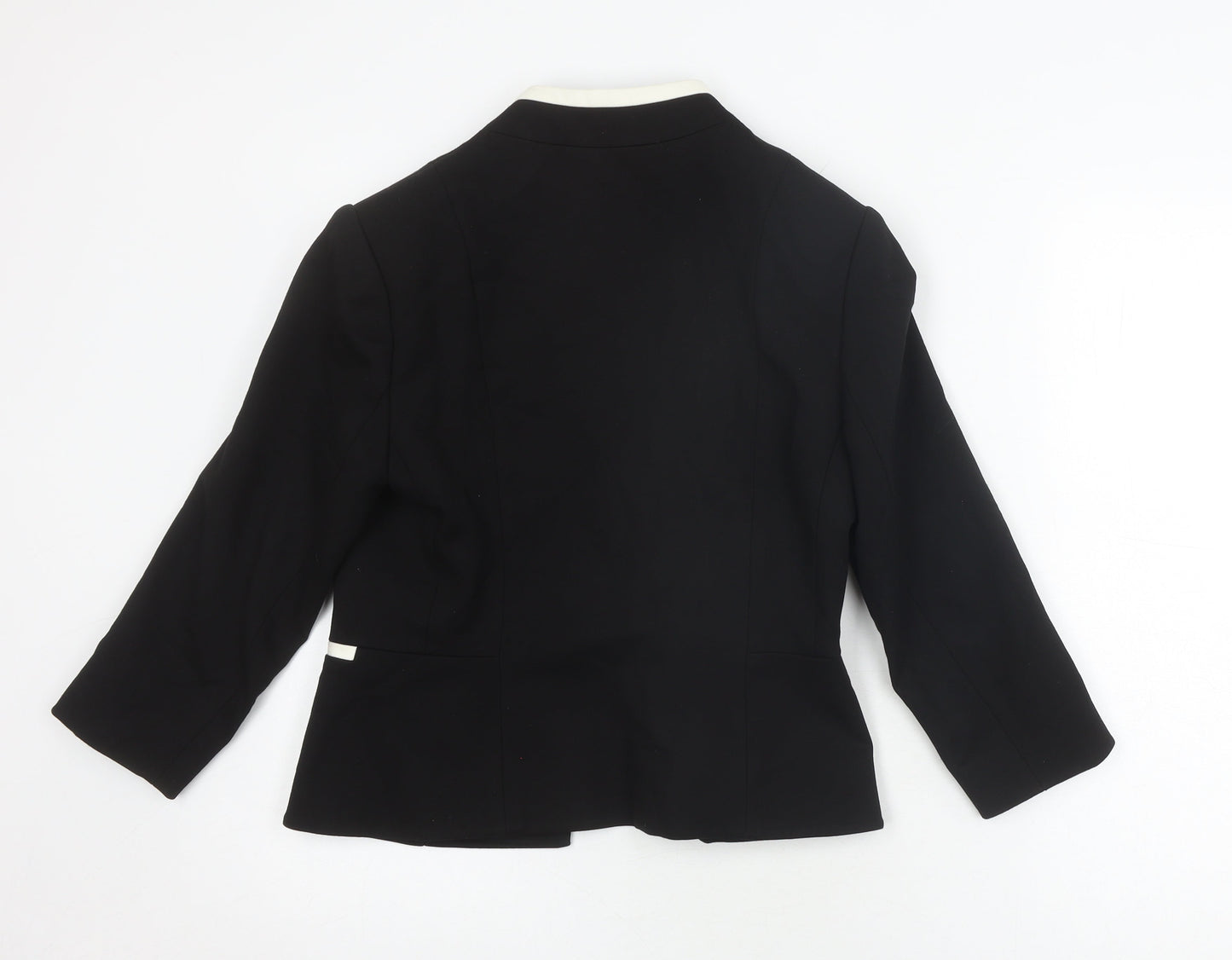 John Lewis Womens Black Shawl Lapel Suit Jacket Size 12